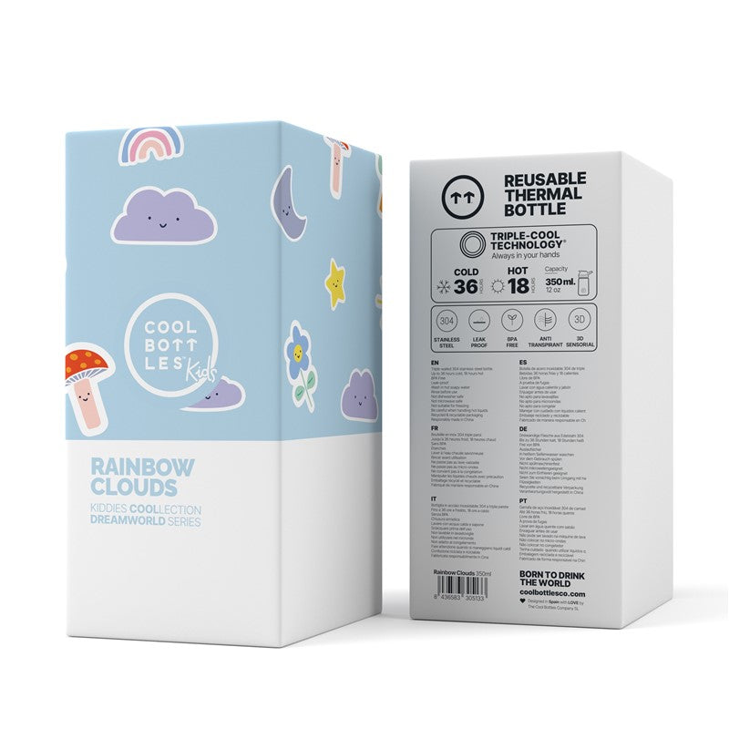 The Kiddie Bottle Rainbow Clouds 350 ml - Cool Bottles