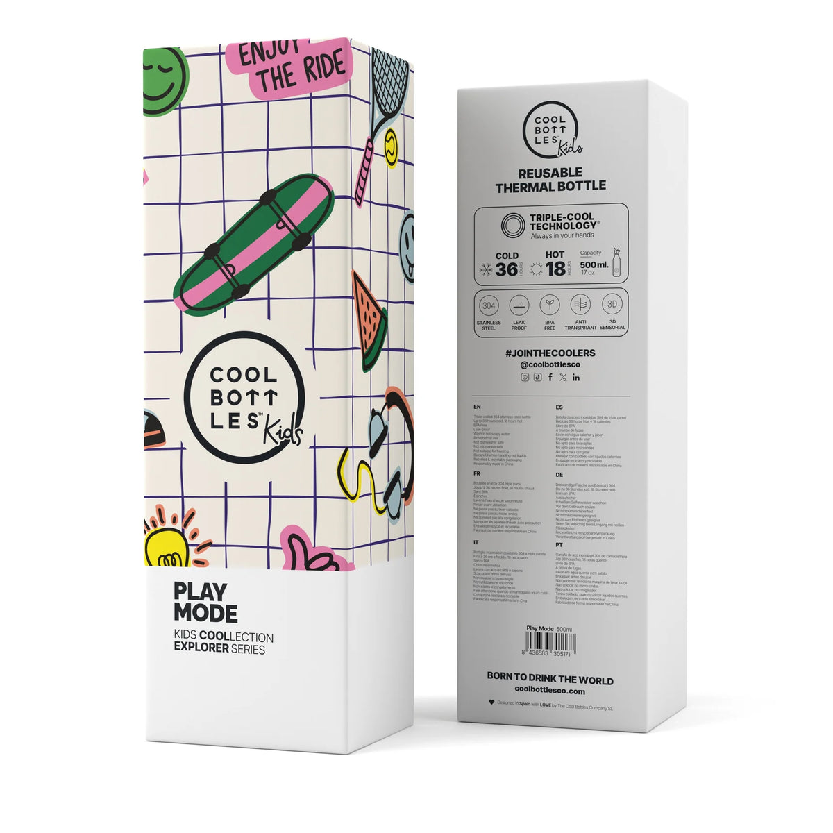 The Kids Bottle Play Mode 500ml - Cool Bottles