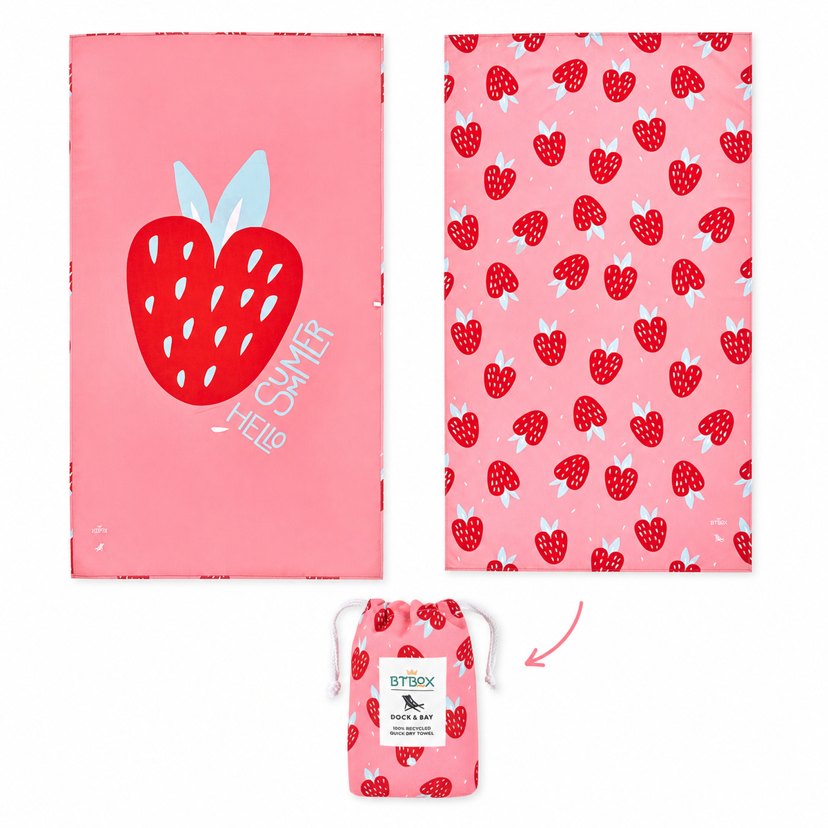 Toalla Microfibra Dock & Bay Strawberries - BTBOX