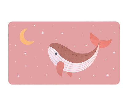Toalla Playa Microfibra Whale Pink - Monnëka