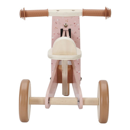 Triciclo de Madera Flores Rosas - Little Dutch
