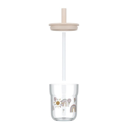 Vaso con Pajita 250 ml Arcoíris - Little Dutch