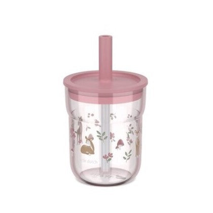 Vaso con Pajita 250 ml Fairy Garden - Little Dutch