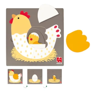 Puzzle Gallina Tres Niveles - Goula