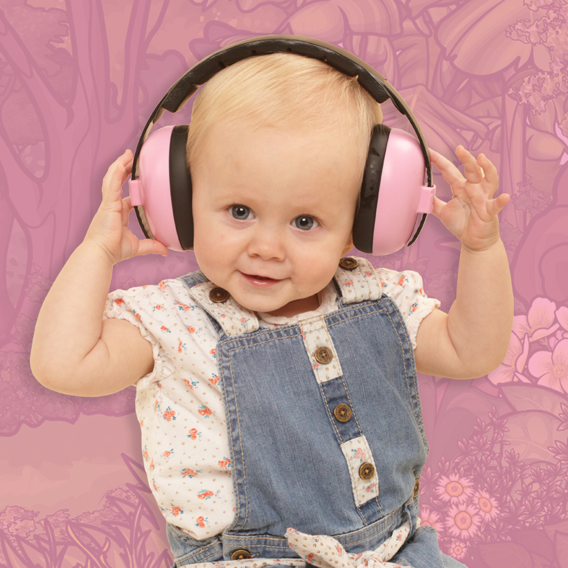 Auriculares Anti Ruido Baby Rosa – Banz – El Mundo de Mico