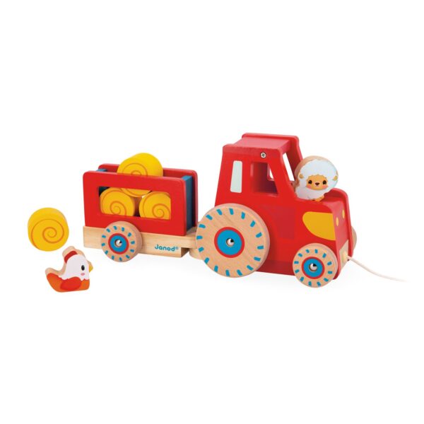 Arrastre Tractor Granja Janod para niños J03317