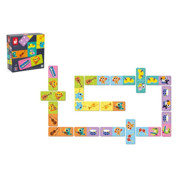 domino instrumentos musicales infantil de janod