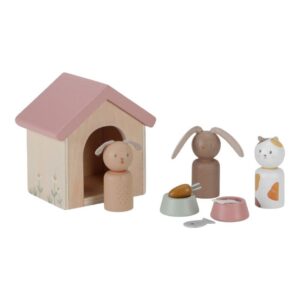 Set Mascotas Casa de Muñecas de Little Dutch