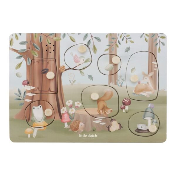 Puzzle con Sonido Forest Friends de Little Dutch