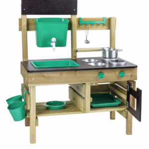 Cocina infantil de madera para jugar al aire libre de hape