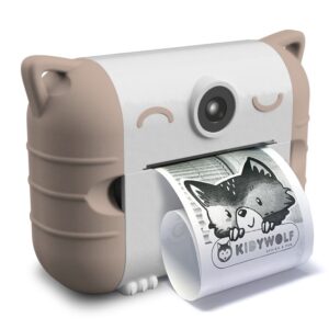 Kidyprint Cámara Digital Impresión Térmica Melocotón de Kidywolf
