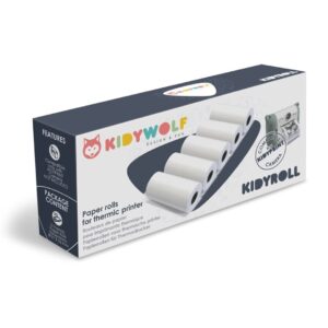 Set de Papel Térmico para Cámara Kidyprint 5 Rollos de Kidywolf