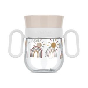 Vaso Antiderrame 360º 200 ml Arcoíris - Little Dutch