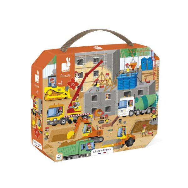 Puzzle en la Obra 36 piezas - Janod