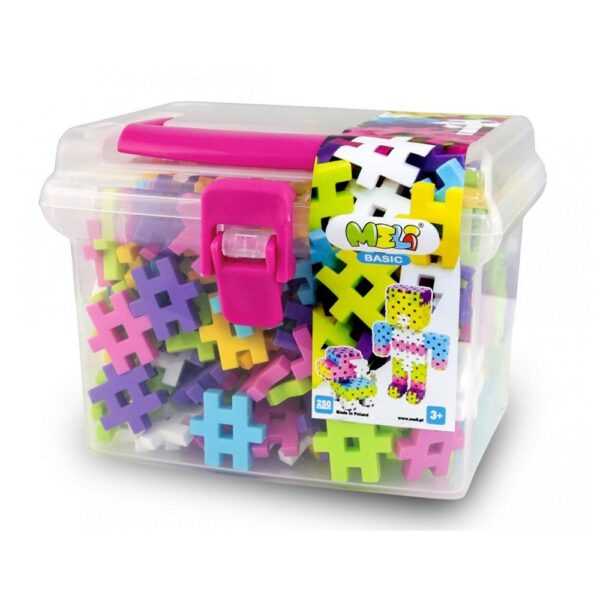 Bloques Meli Basic Pastel Travel Box 250 piezas