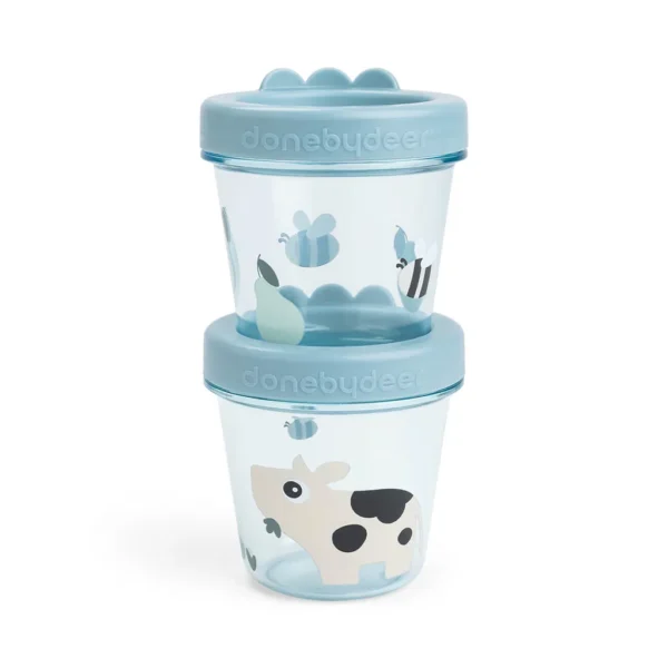 Contenedor Porta Alimentos 2-pack Tiny Farm Azul - Done By Deer
