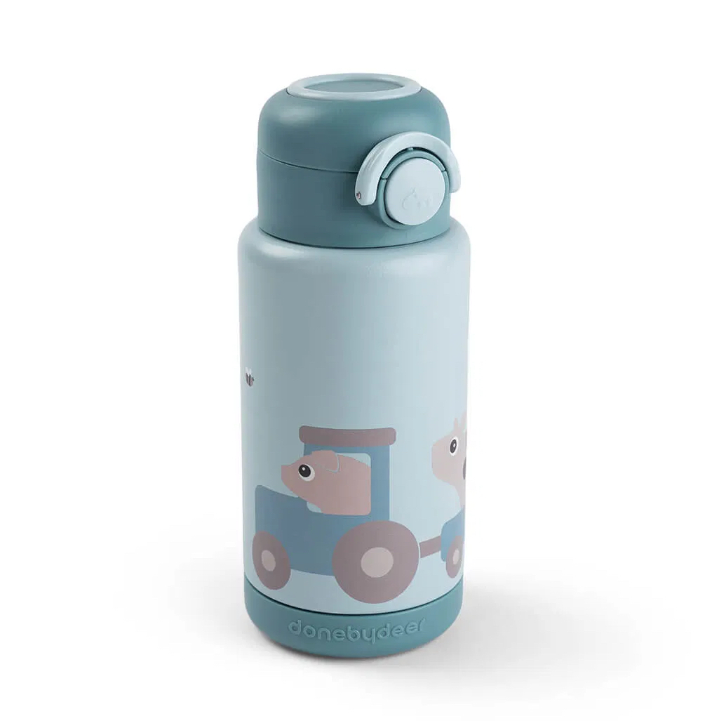 botella-termica-tiny-farm-azul-340-ml-done-by-deer Botella Térmica Tiny Farm Azul 340 ml - Done By Deer