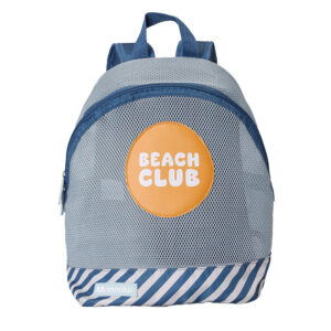 Mochila Infantil Antiarena Stripes Azul - Monnëka