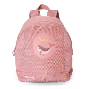 Mochila Infantil Antiarena Whale Pink - Monnëka