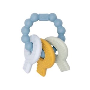 Mordedor Llavero Silicona Azul - Little Dutch