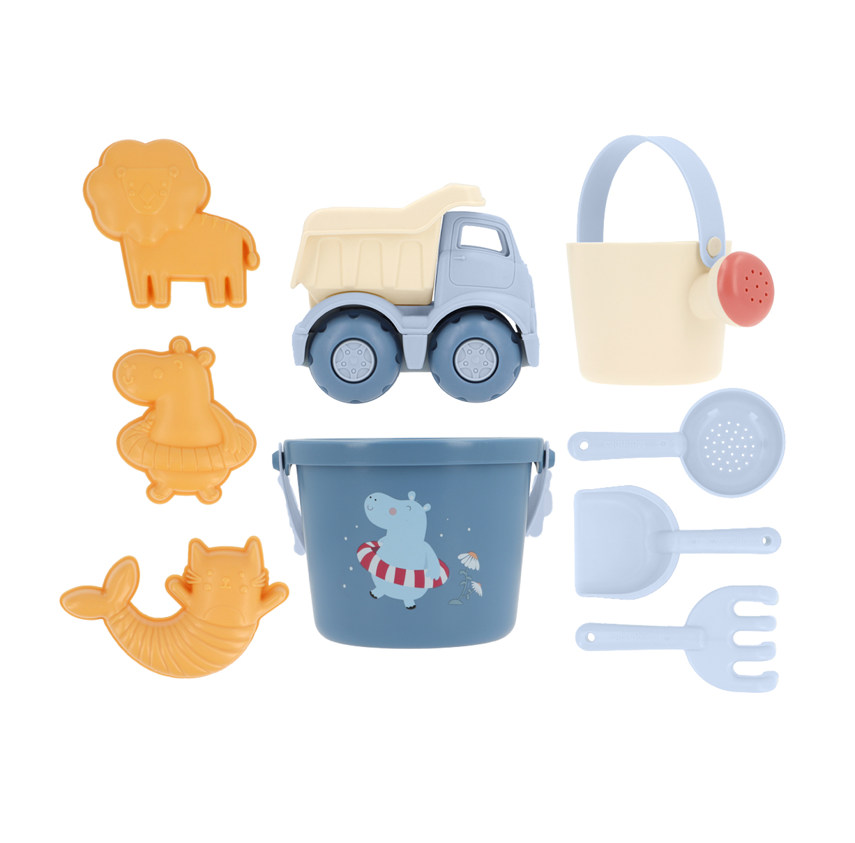 set-juguetes-de-playa-hippos-monneka Set Juguetes de Playa Hippos - Monnëka