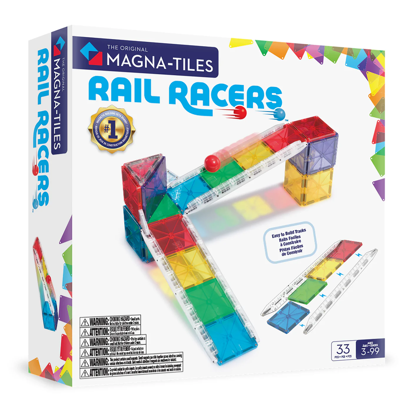 set-rail-racers-33-piezas-magna-tiles Set Rail Racers 33 piezas - Magna Tiles