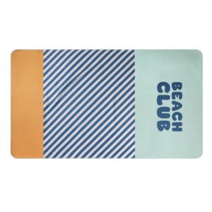 Toalla Playa Microfibra Stripes Azul - Monnëka