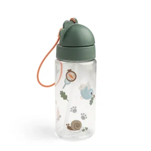 Botella con Pajita Tiny Trails Verde - Done By Deer
