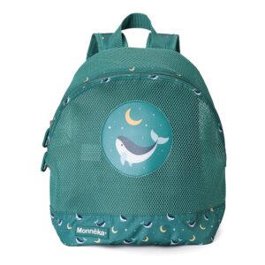 Mochila Infantil Antiarena Whale Teal - Monnëka
