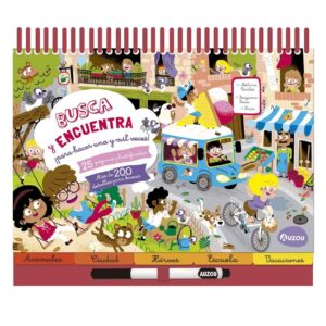 Libro Espiral de Actividades Busca y Encuentra para Hacer Una y Mil Veces - Auzou