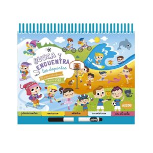 Libro Espiral de Actividades Busca y Encuentra los Deportes - Auzou