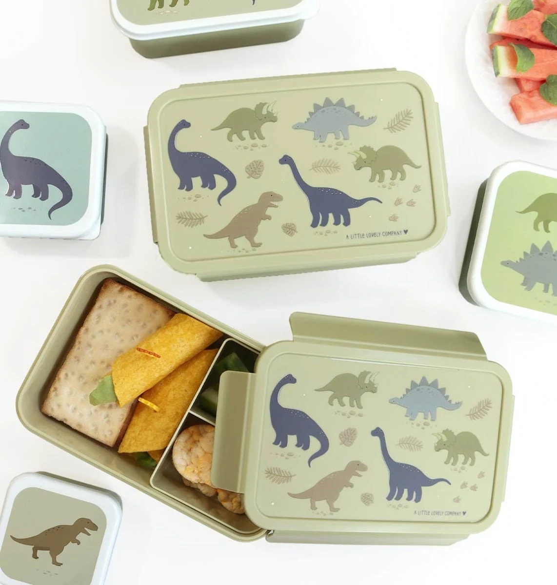 Caja Almuerzo Bento Dinosaurios - A Little Lovely Company - Imagen 4
